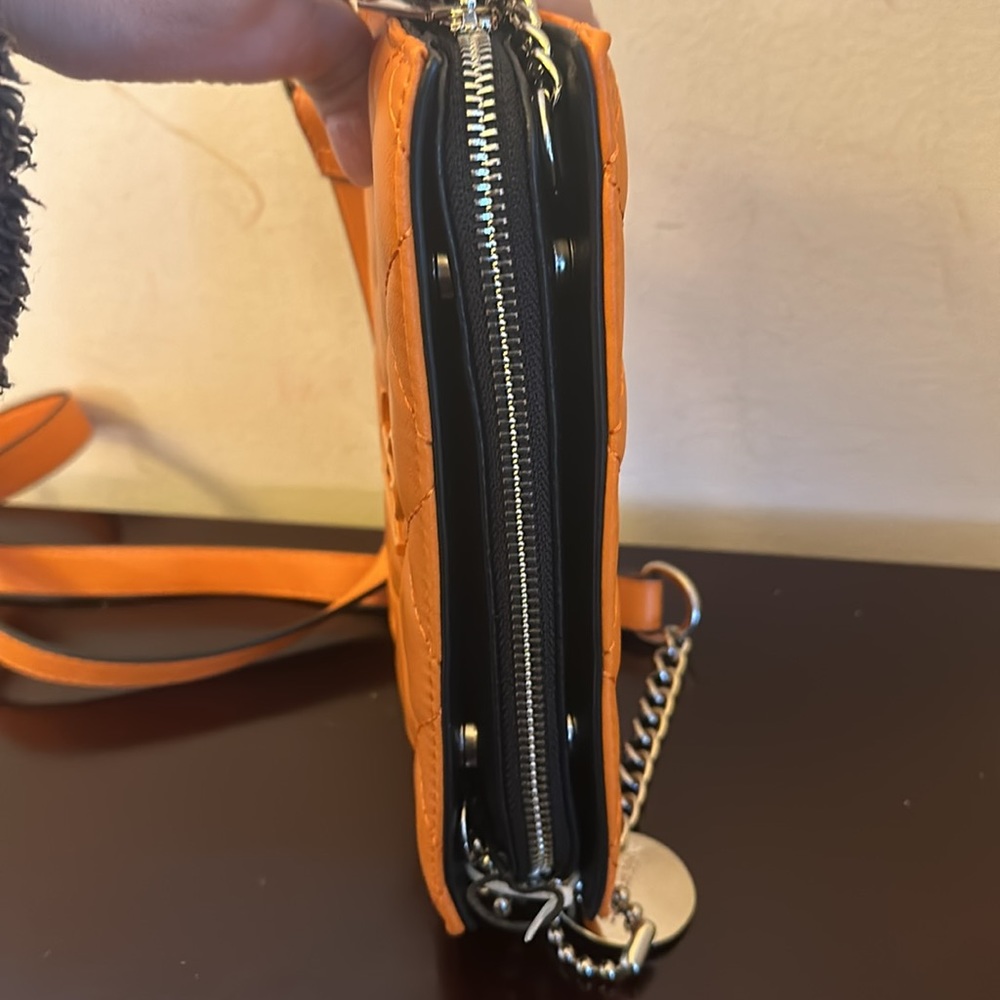 Steve Madden  bright orange crossbody bag with silver hardware. BNWOTS! - Picture 7 of 11